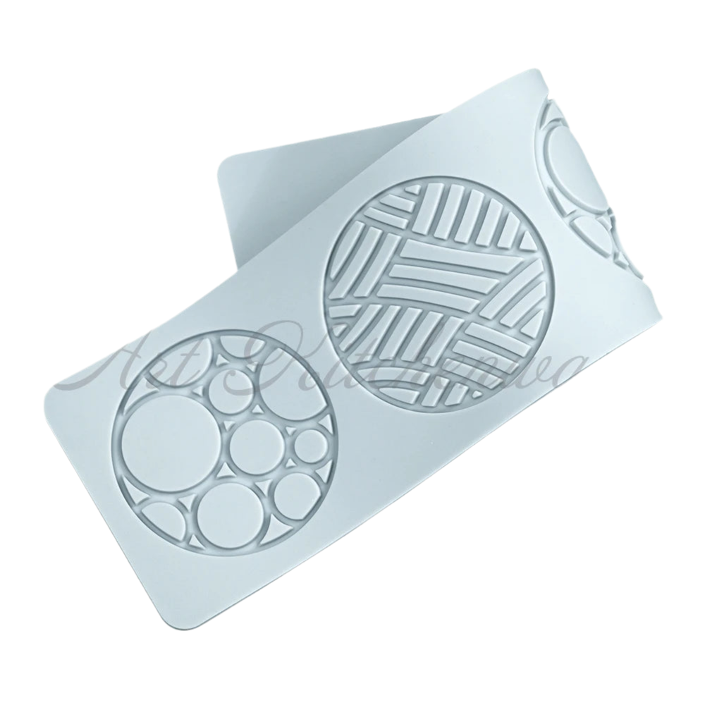 Conception de bulles et de diamant Moule à dentelle de gâteau en silicone Outil de décoration de gâteau Décoration de bordure Moule en dentelle Outil de cuisson de cuisine