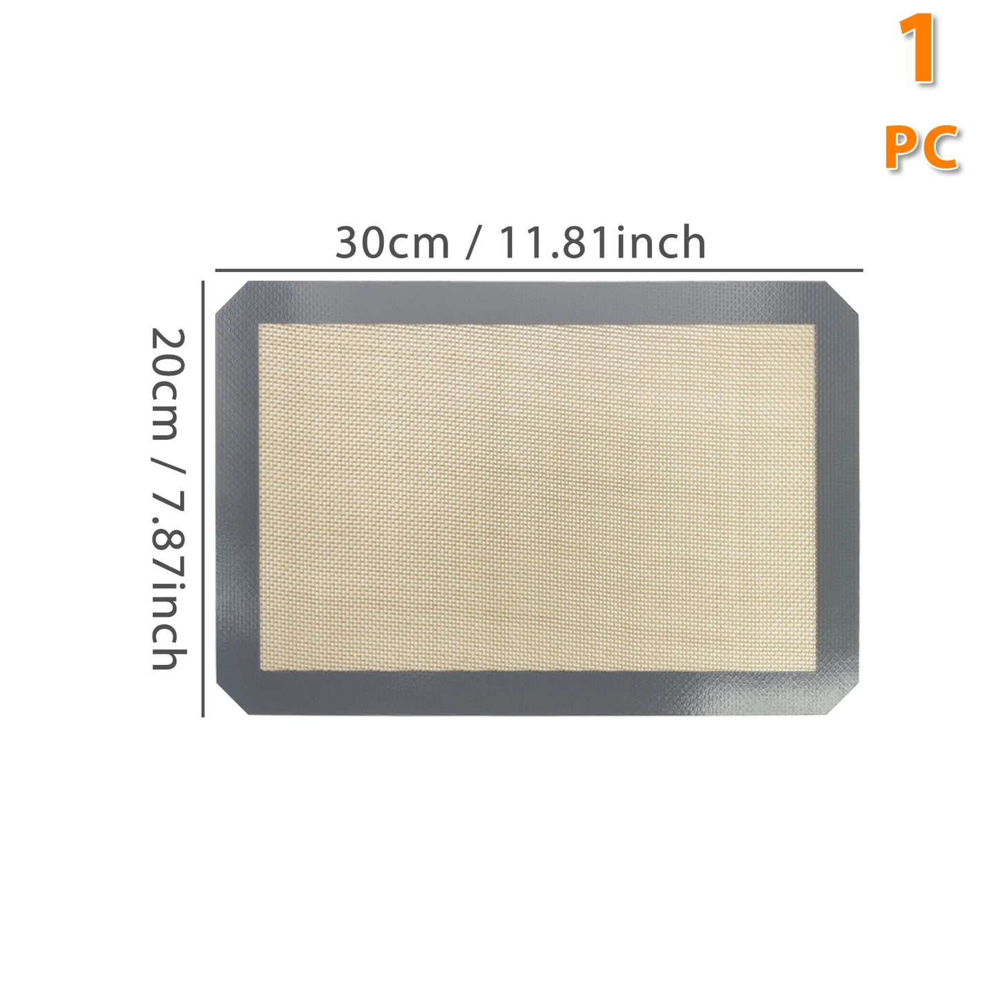 1PC, 2PCS Tapis de cuisson en silicone pour four, 2 tailles 30/42cm, plaques de cuisson antiadhésives et résistantes à la chaleur