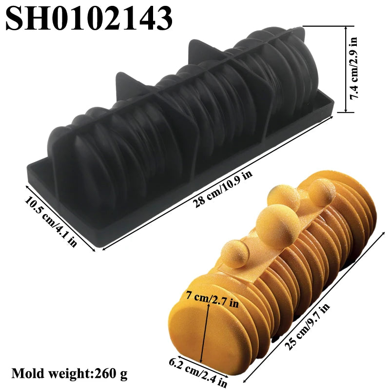 Moule en silicone bûche