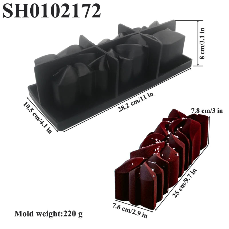 Moule en silicone bûche