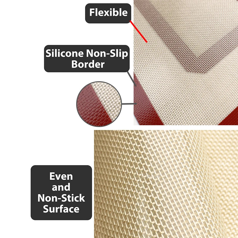 1PC, 2PCS Tapis de cuisson en silicone pour four, 2 tailles 30/42cm, plaques de cuisson antiadhésives et résistantes à la chaleur