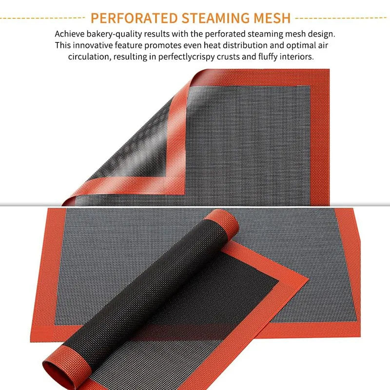 Reusable Silicone Baking Non-stick Mats Professional Cookies Baking Mat Oven Liner Perforated Steaming Mesh For Churros 