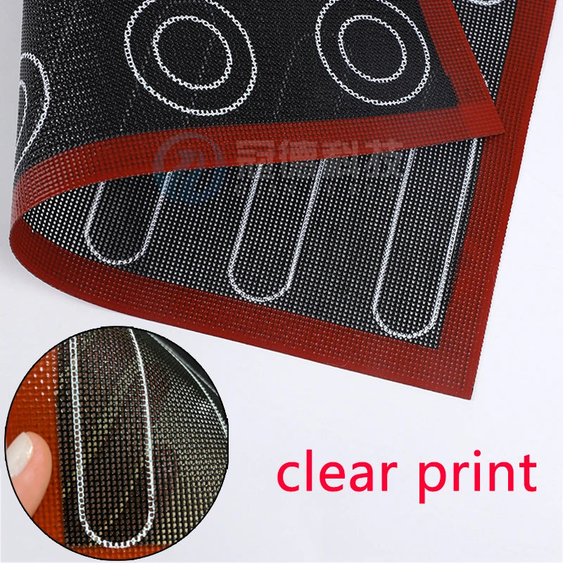 Tapis de cuisson en silicone perforé Revêtement de feuille de four antiadhésif