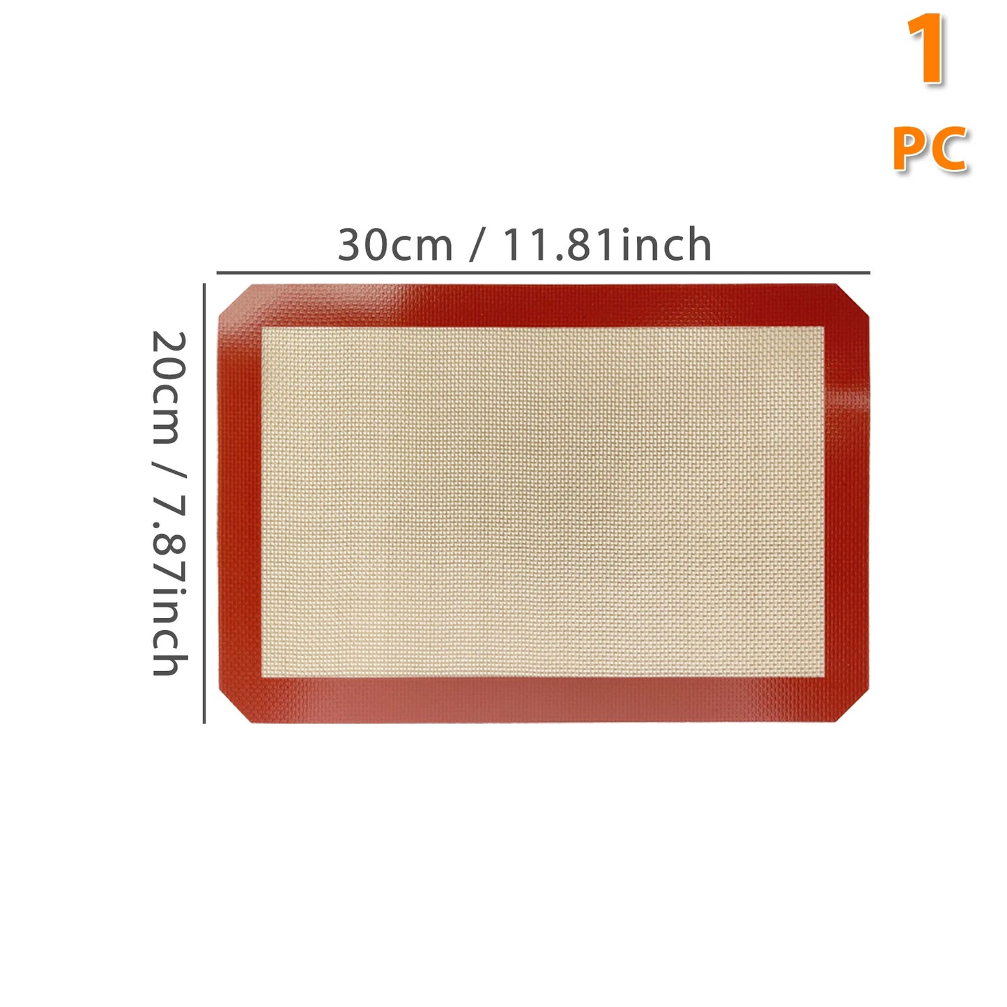 1PC, 2PCS Tapis de cuisson en silicone pour four, 2 tailles 30/42cm, plaques de cuisson antiadhésives et résistantes à la chaleur