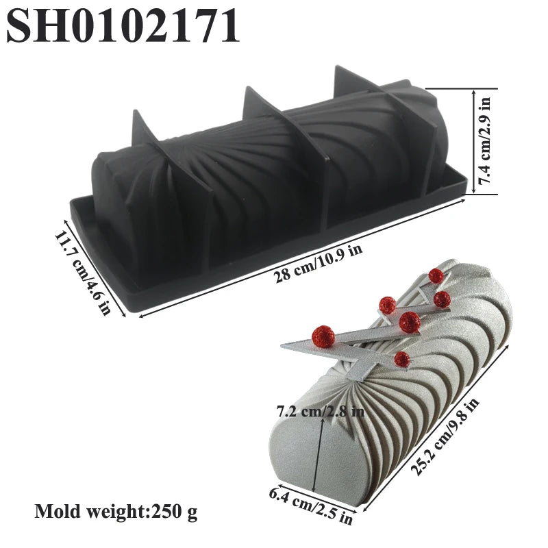 Moule en silicone bûche