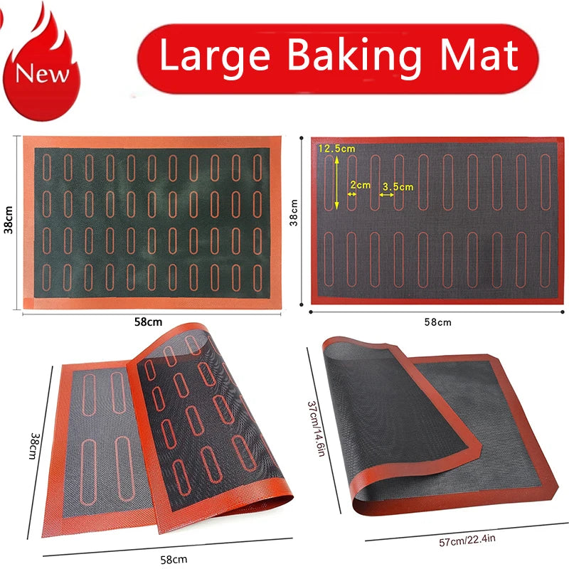 Tapis de cuisson en silicone perforé Revêtement de feuille de four antiadhésif