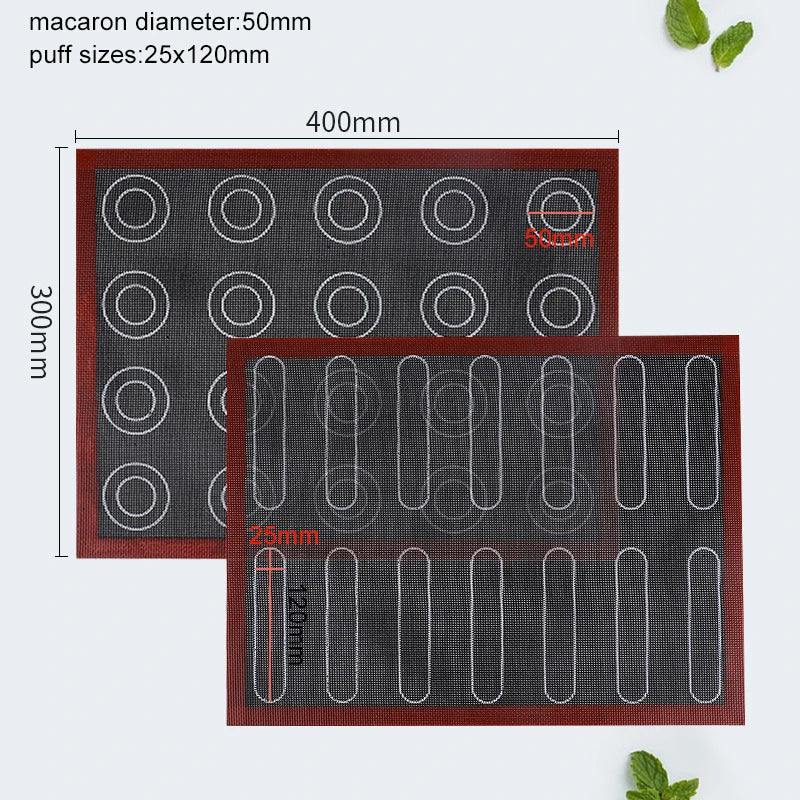 Tapis de cuisson en silicone perforé Revêtement de feuille de four antiadhésif