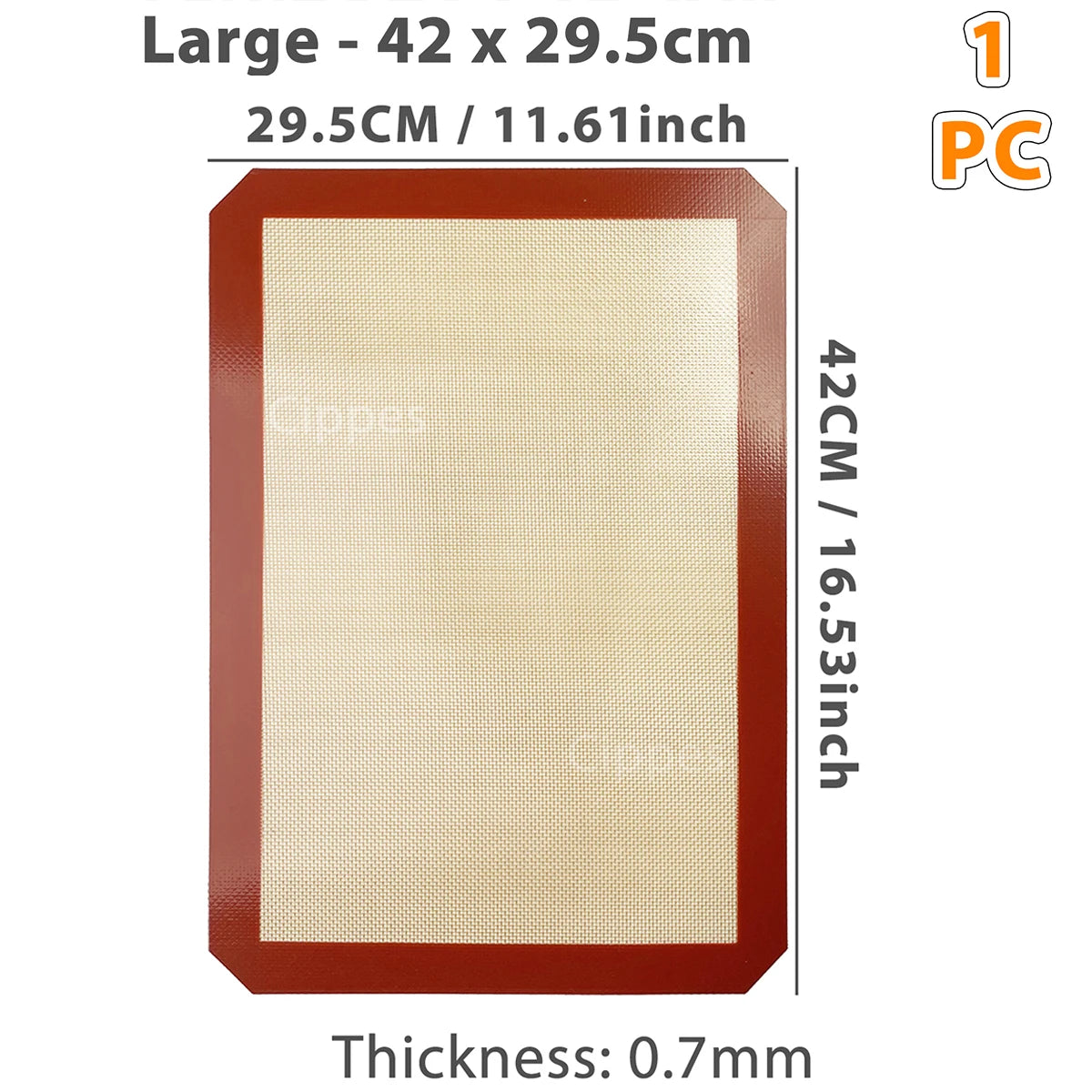 1PC, 2PCS Tapis de cuisson en silicone pour four, 2 tailles 30/42cm, plaques de cuisson antiadhésives et résistantes à la chaleur