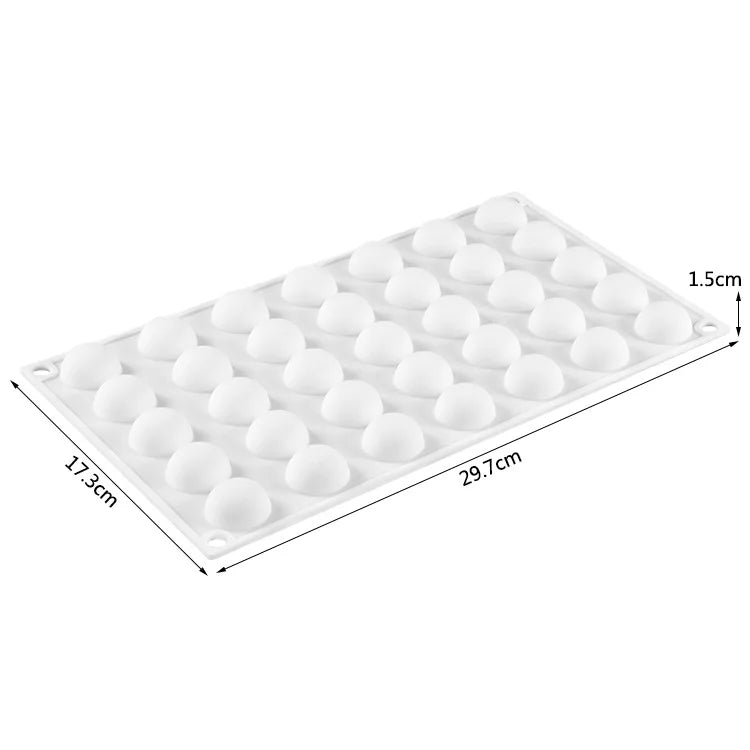 Moule à gâteau en silicone en forme de boule ronde