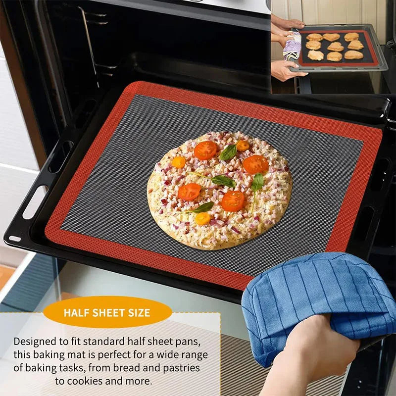 Reusable Silicone Baking Non-stick Mats Professional Cookies Baking Mat Oven Liner Perforated Steaming Mesh For Churros 
