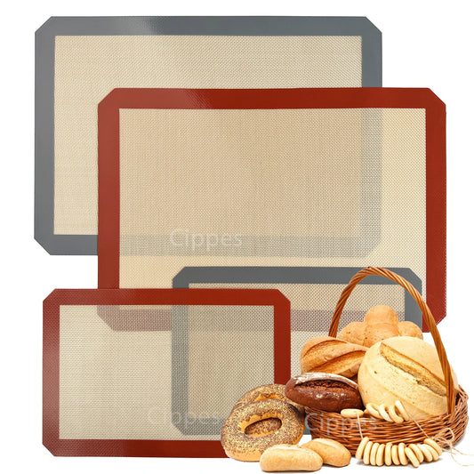 1PC, 2PCS Tapis de cuisson en silicone pour four, 2 tailles 30/42cm, plaques de cuisson antiadhésives et résistantes à la chaleur